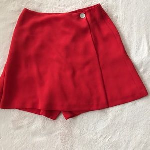 Classy red skort